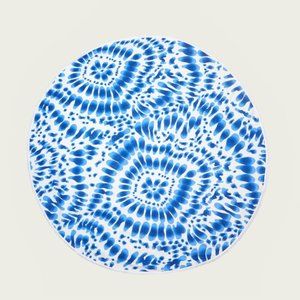 Enchante Home Indigo Round Turkish Beach Towel